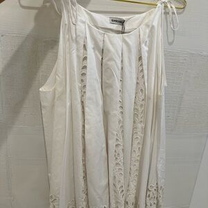 Simkhai White Cold Shoulder Top